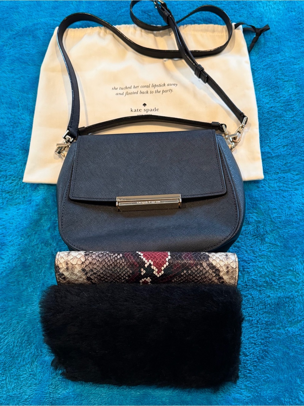 Kate Spade Make it Mine Byrdie bag with 2 interchangeable flaps, and straps